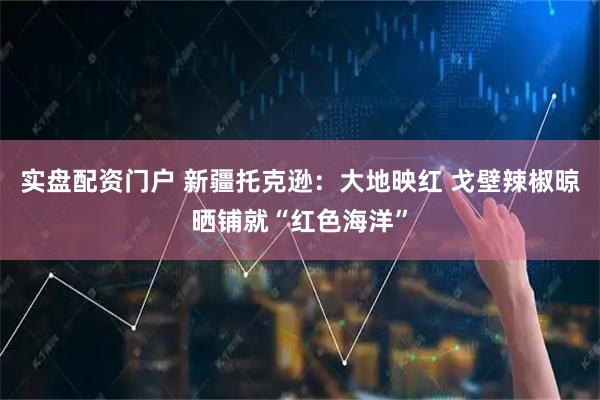 实盘配资门户 新疆托克逊：大地映红 戈壁辣椒晾晒铺就“红色海洋”